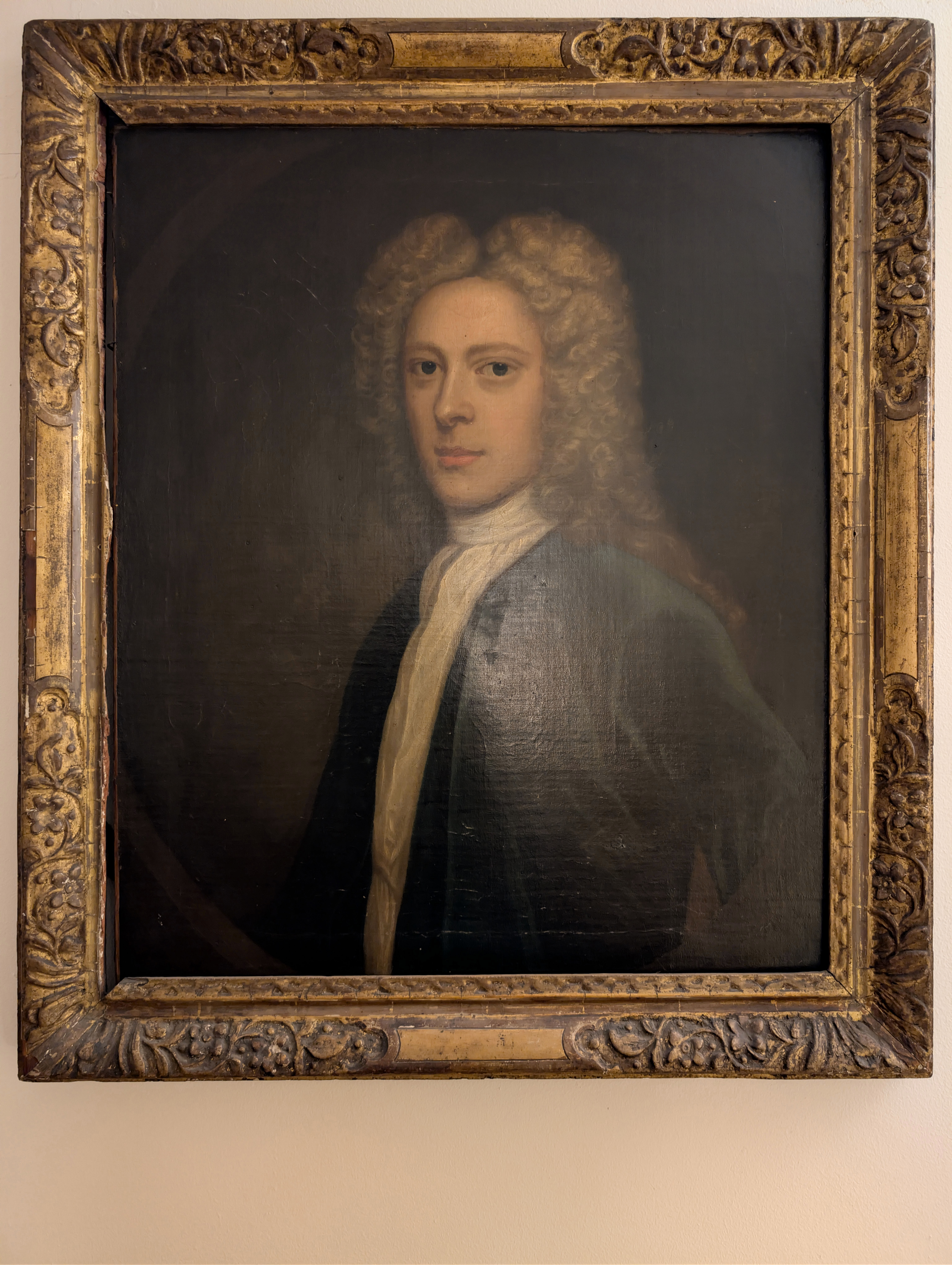 John Irvine (1720?-1786), or more likely Sir John Douglas (1708-1778), taken by me during Christmas from the painting hanging in my father's house