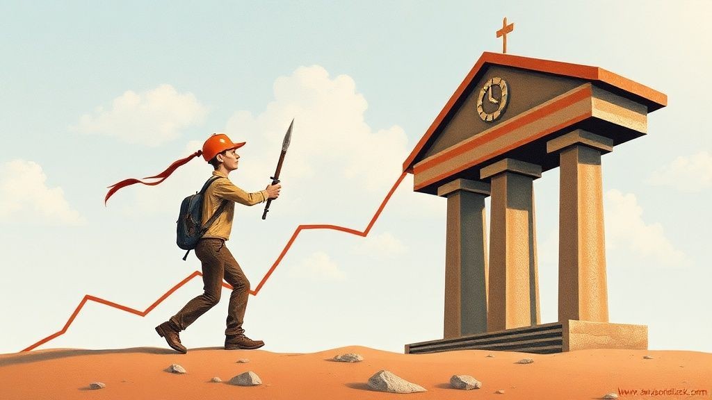 What AI thinks represents 'deflators'. I like how it chose to put a crucifix over the Greek columns!